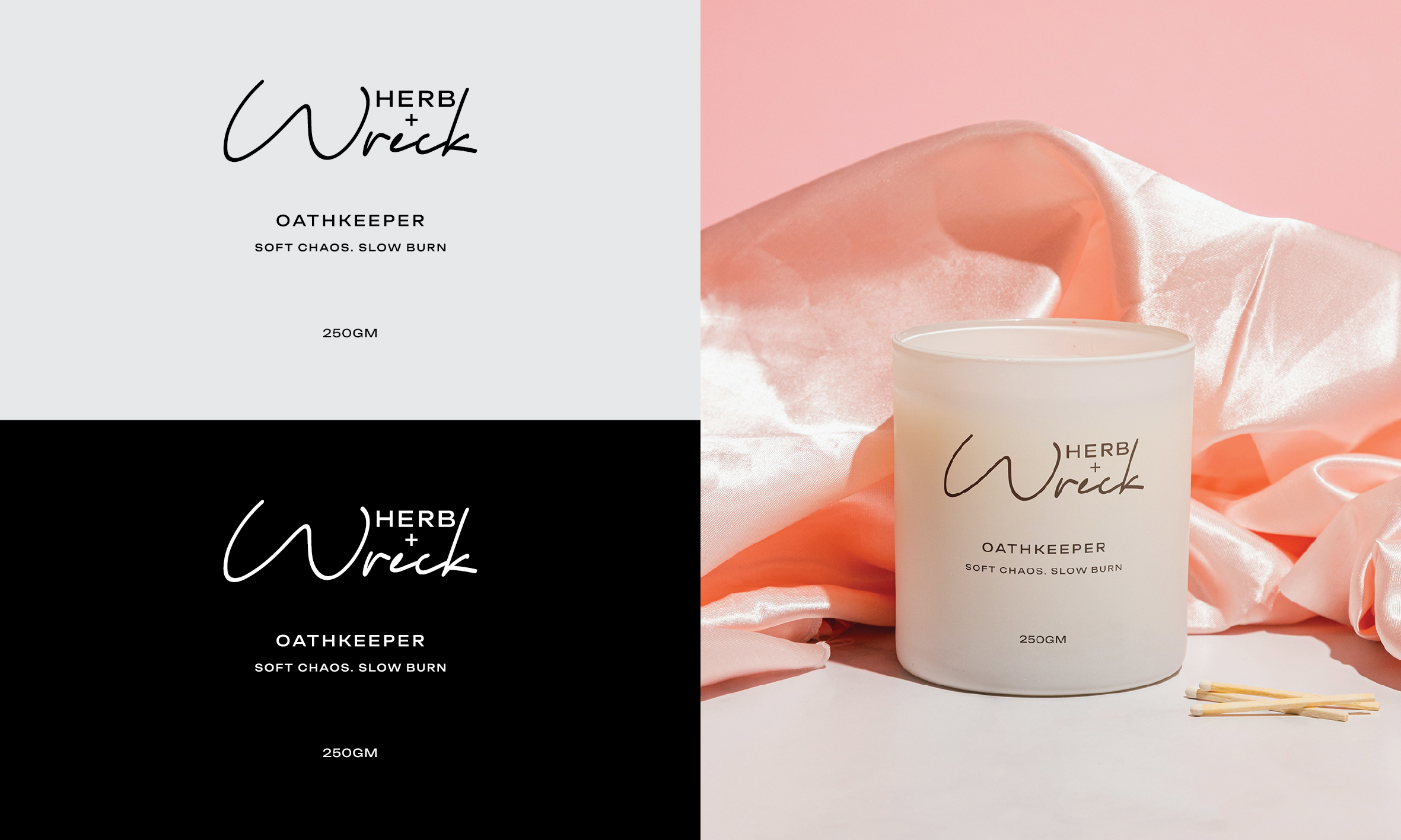 Label Design by the artbishop for Herb + Wreck Candle Company | Design #35484881