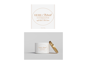 Diseño de Etiqueta por damakyjr para Herb + Wreck Candle Company | Diseño: #35470926
