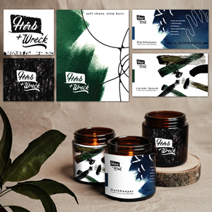 Design Étiquette par MNM pour Herb + Wreck Candle Company | Design #35467287