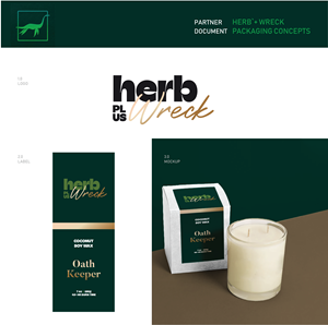 Design Étiquette par malosh101 pour Herb + Wreck Candle Company | Design #35485106