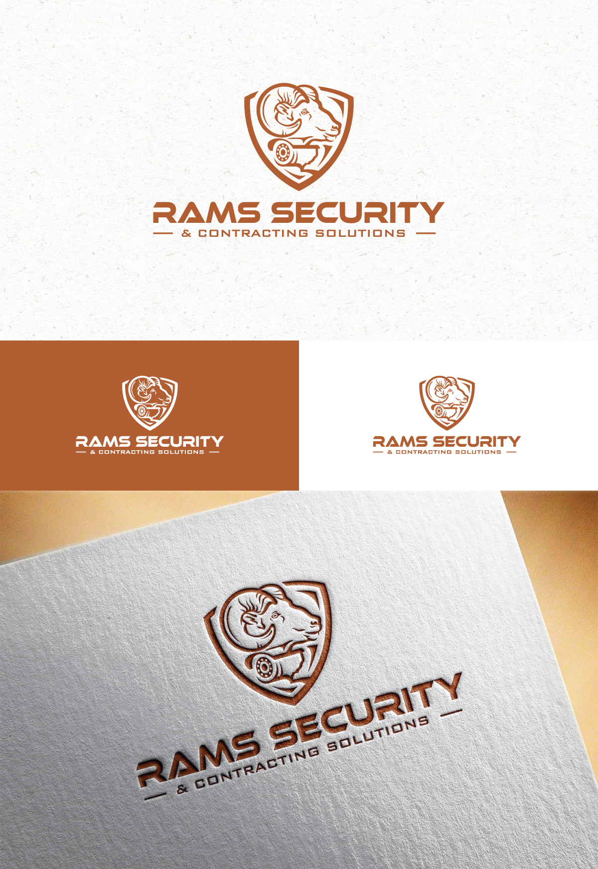 Logo Design by Logo Stock for Rams Security Solutions | Design #35467335
