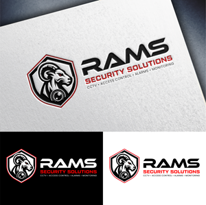Logo Design by John Mark Arts for Rams Security Solutions | Design: #35468288