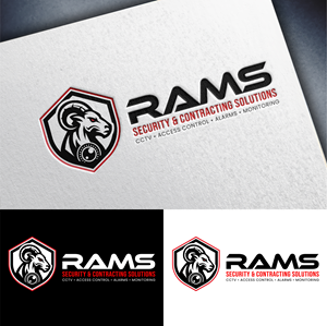 Logo Design by John Mark Arts for Rams Security Solutions | Design: #35470116