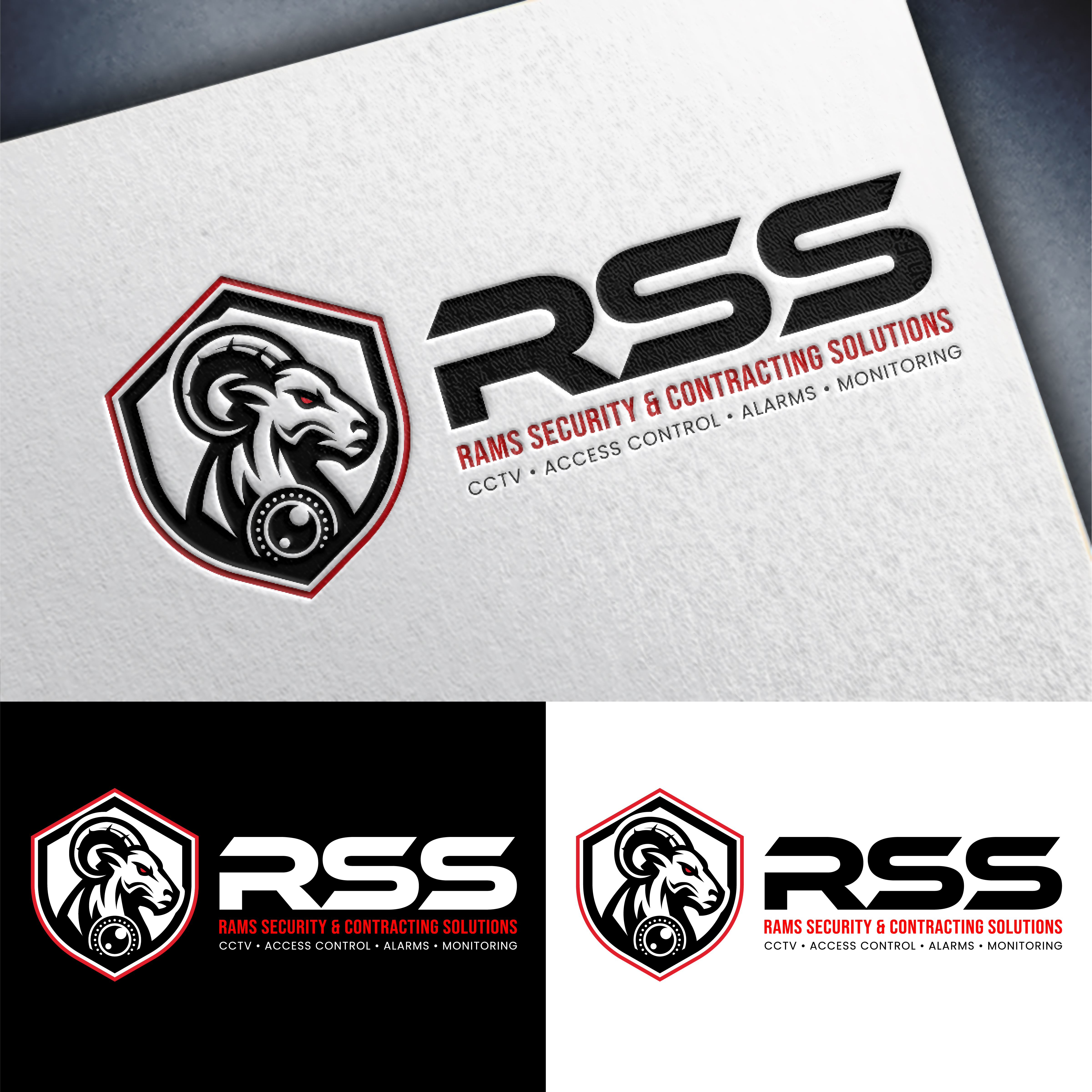 Logo-Design von John Mark Arts für Rams Security Solutions | Design #35470178