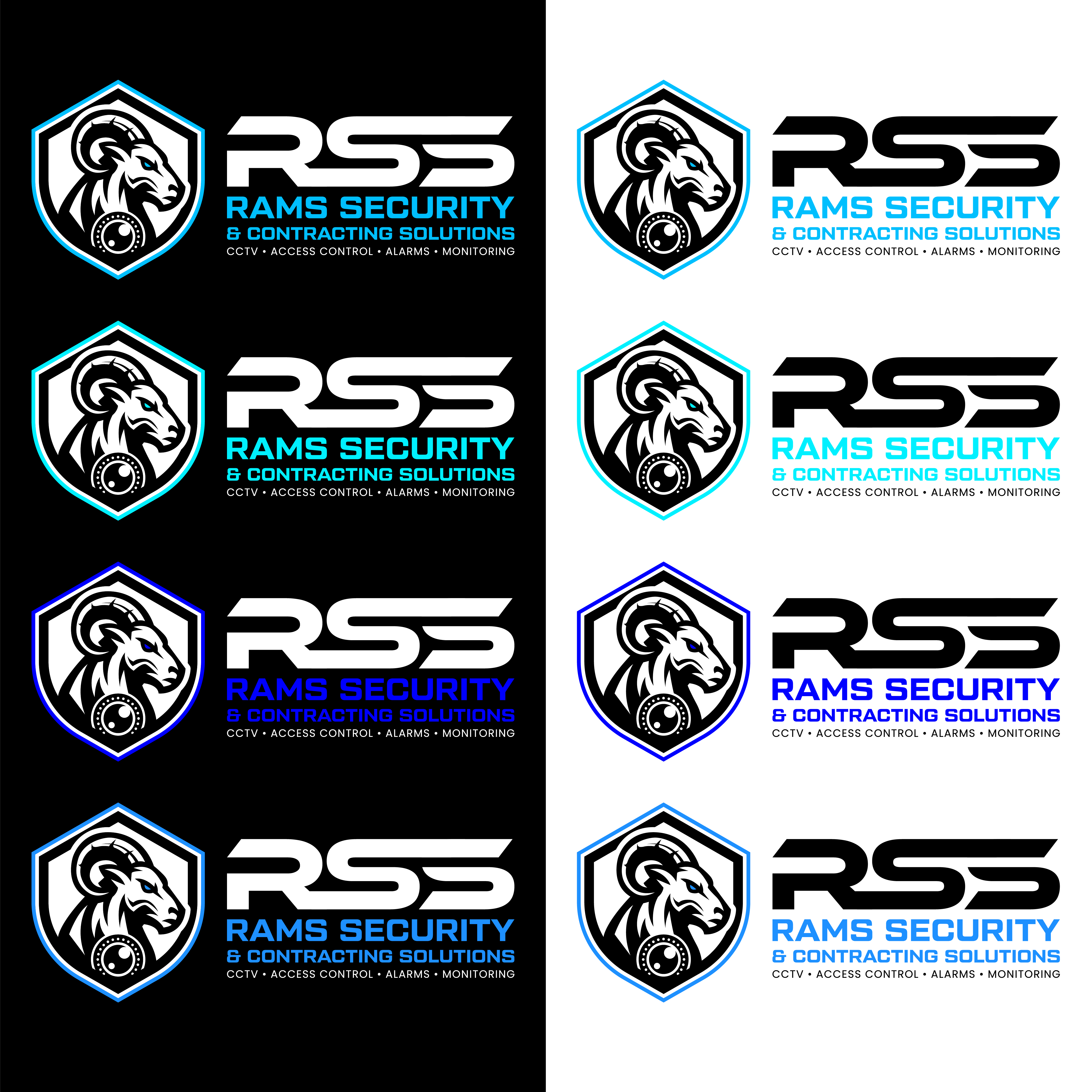 Logo Design by John Mark Arts for Rams Security Solutions | Design: #35471592
