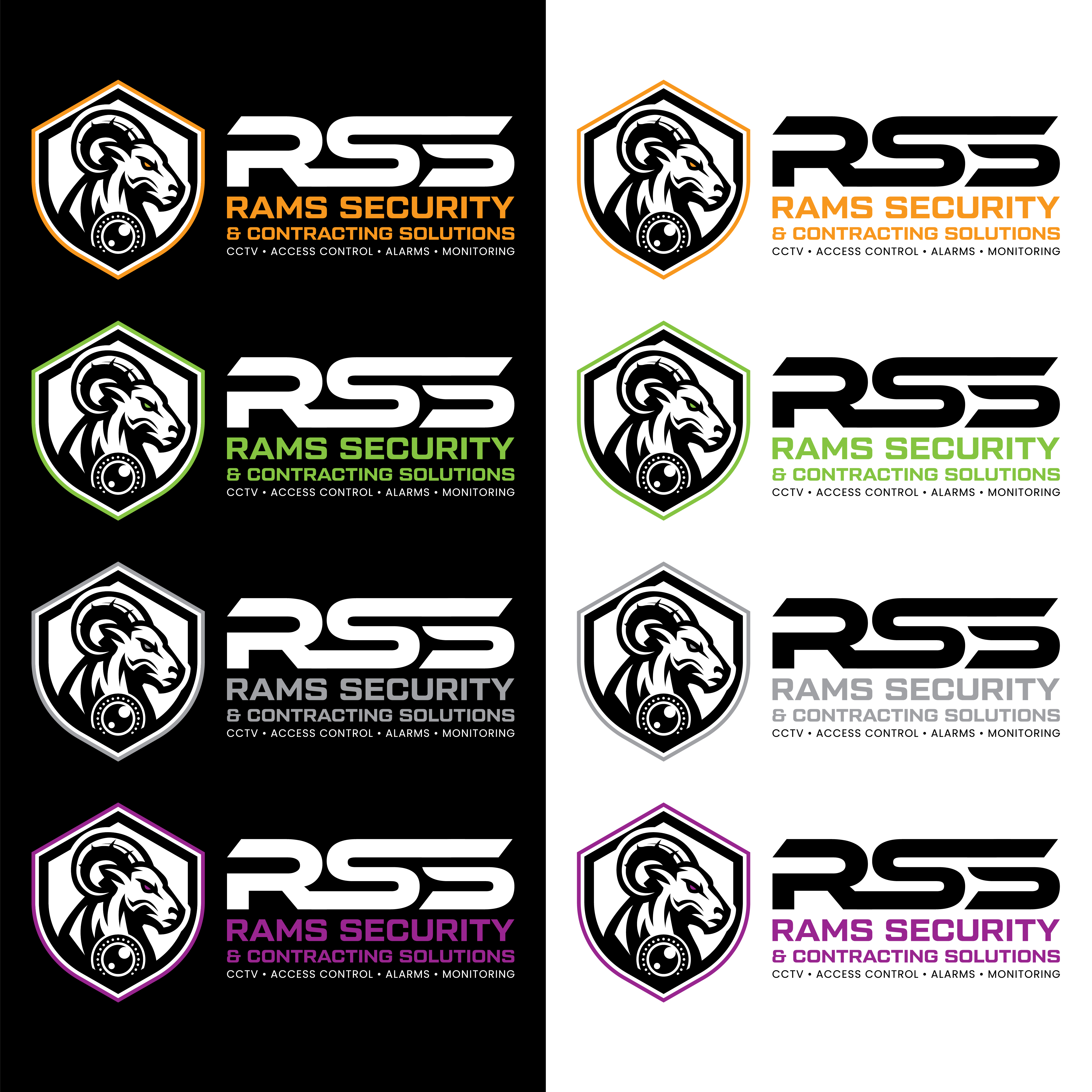 Diseño de Logo por John Mark Arts para Rams Security Solutions | Diseño #35471593