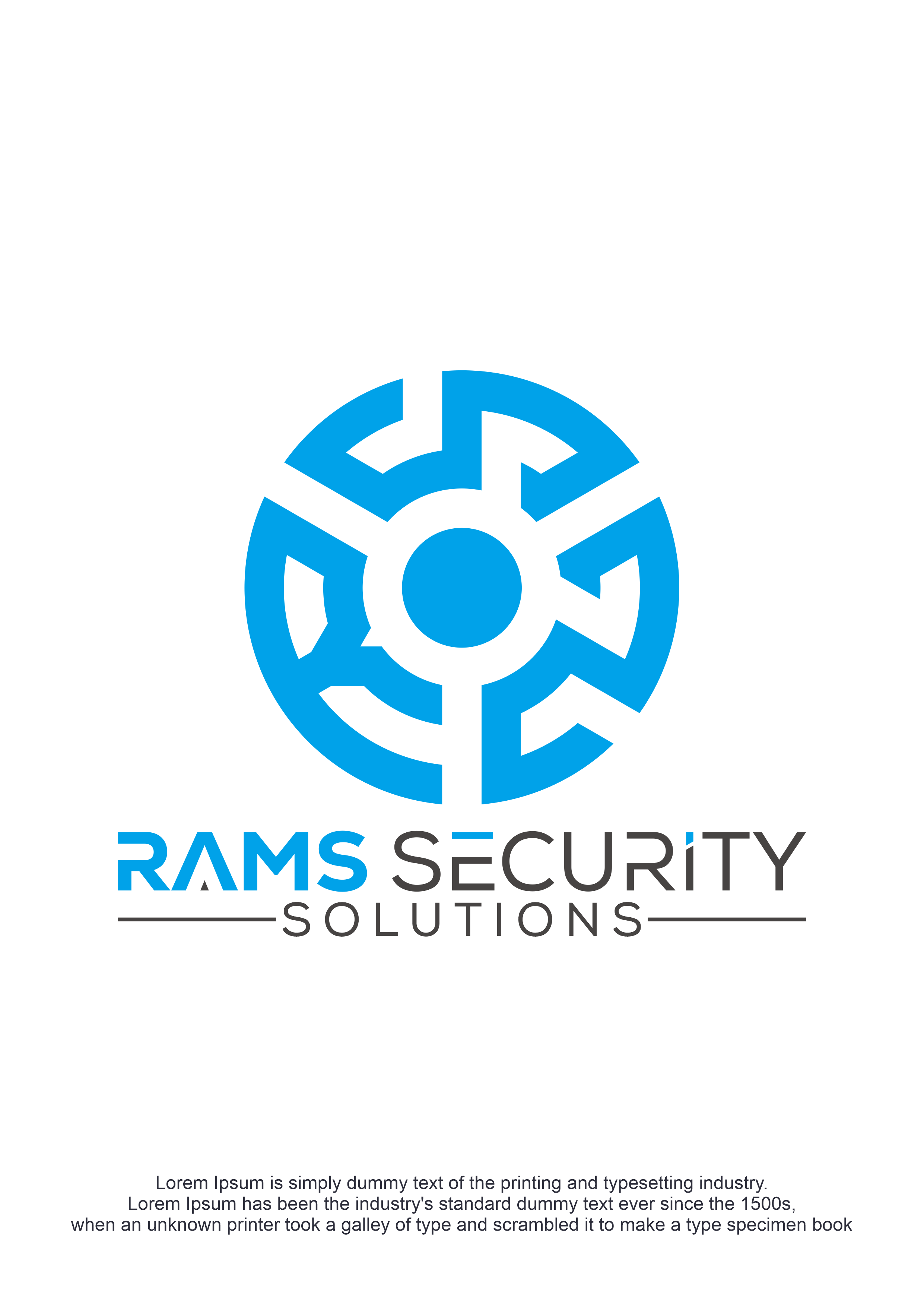 Logo-Design von Eldmal für Rams Security Solutions | Design #35469649