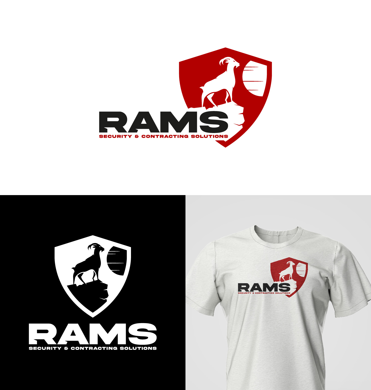 Logo Design by 4tech services for Rams Security Solutions | Design #35466844