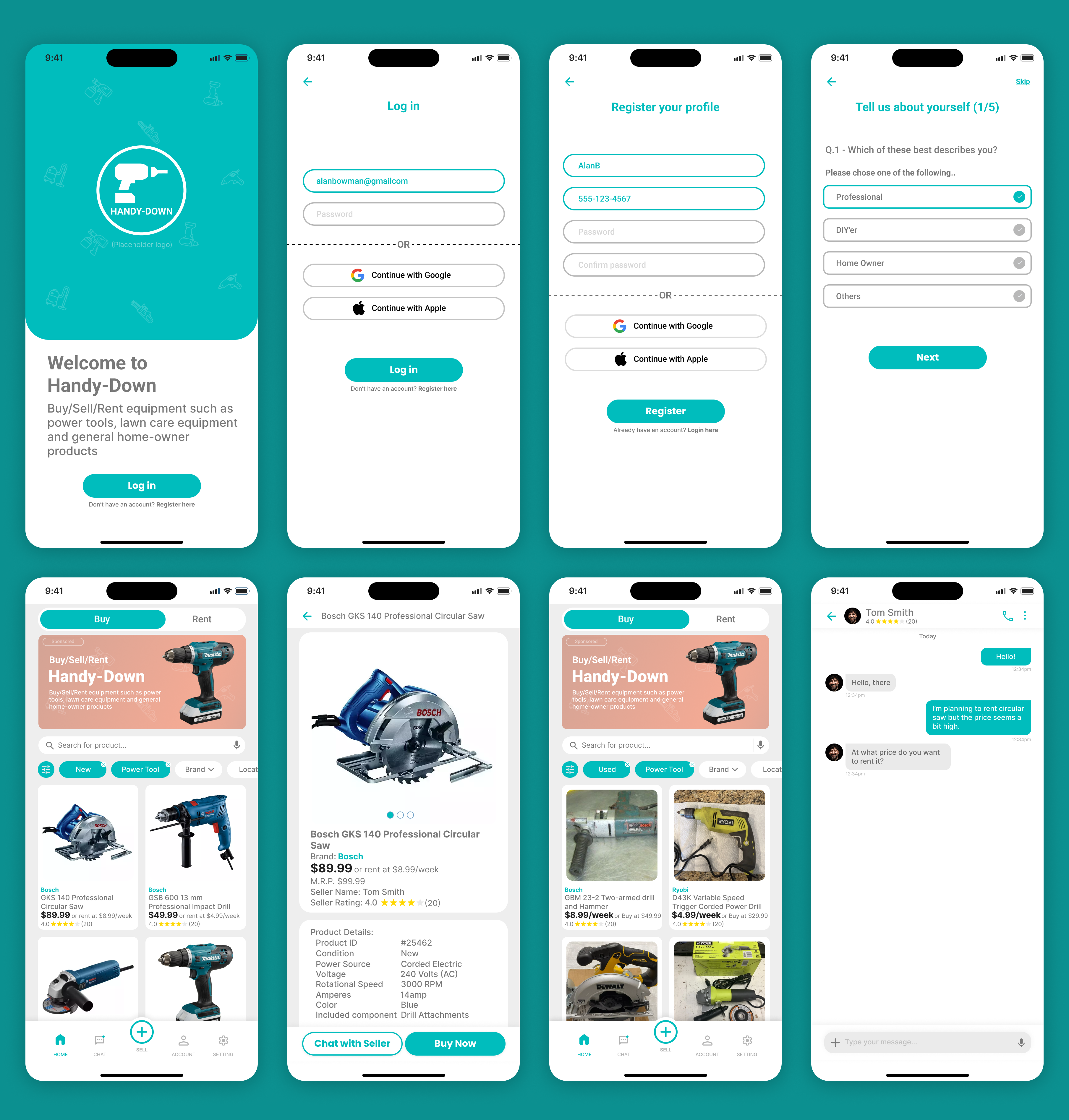 Diseño de aplicación (App) por VKreativez para este proyecto | Diseño #35494475