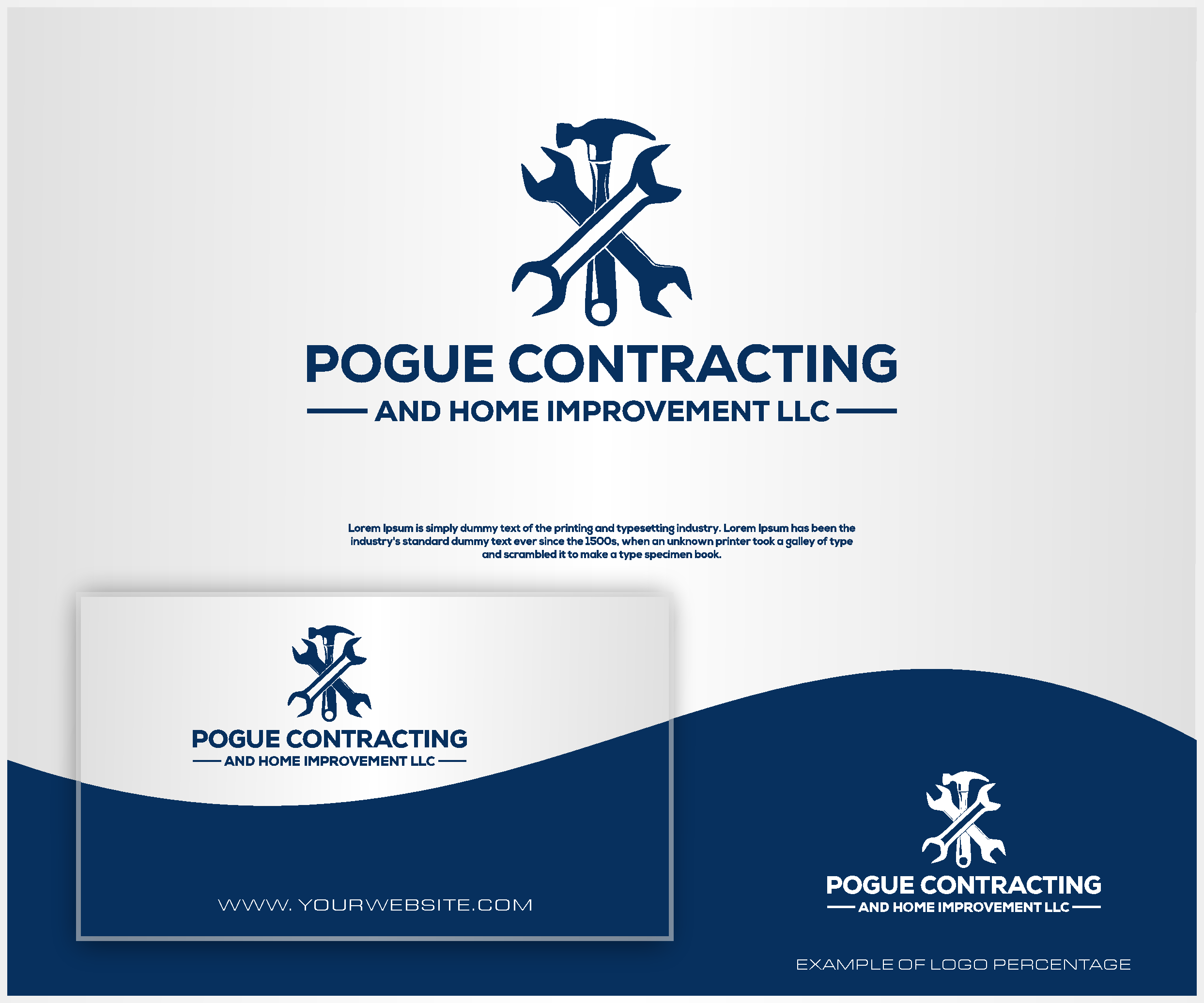 Logo Design by manggawkwk for Pogue Contracting And Home Improvement LLC | Design #35469912