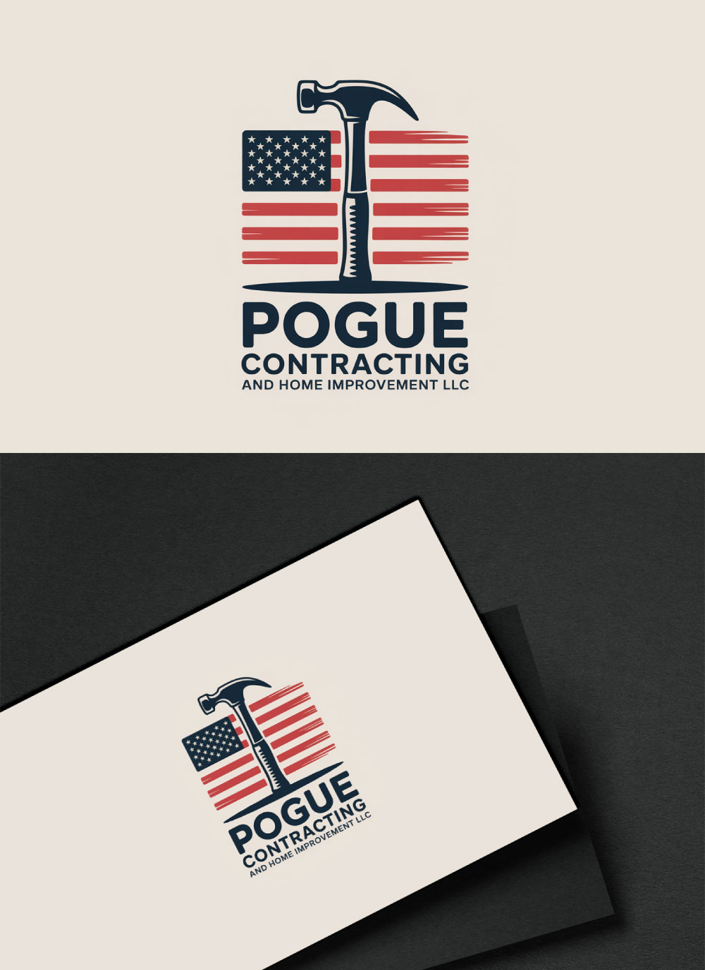 Logo Design by Christopher C for Pogue Contracting And Home Improvement LLC | Design #35486481