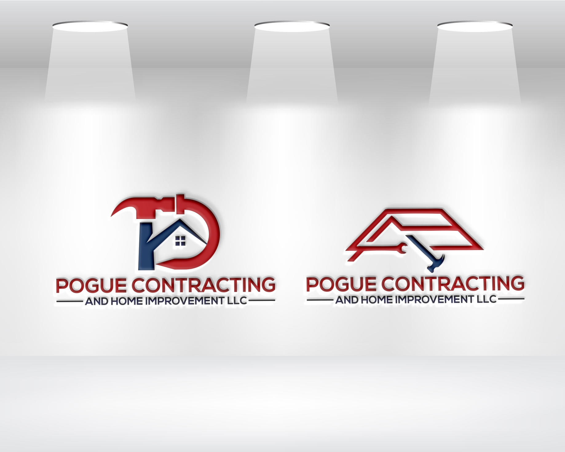 Logo Design by RB NARUTO for Pogue Contracting And Home Improvement LLC | Design #35471983