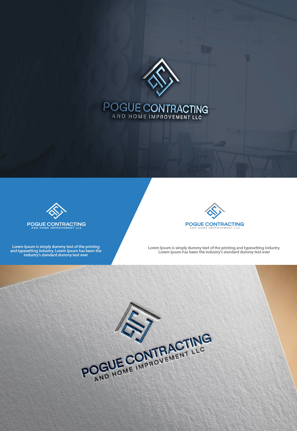 Logo-Design von sulemani  creation für Pogue Contracting And Home Improvement LLC | Design #35473187