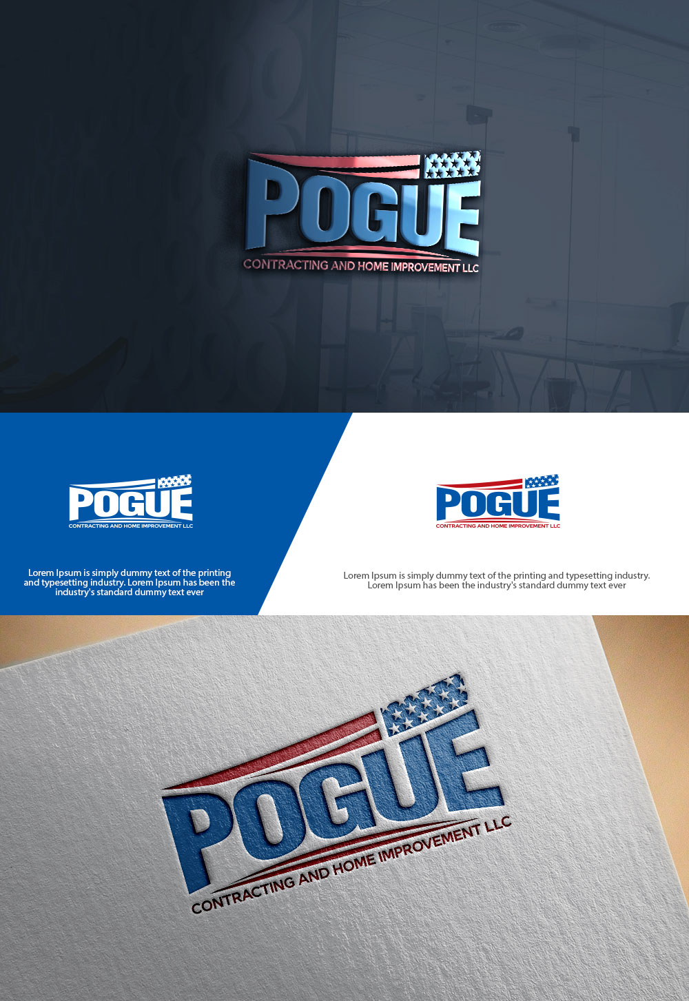Logo-Design von sulemani  creation für Pogue Contracting And Home Improvement LLC | Design #35474289