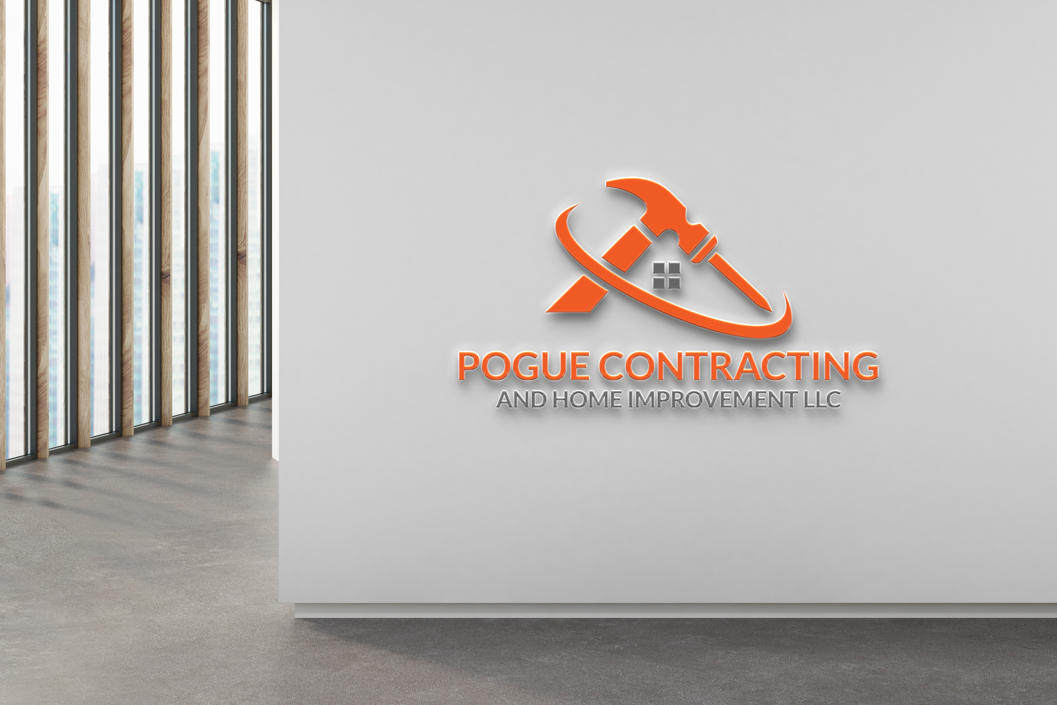 Logo-Design von niajul hok für Pogue Contracting And Home Improvement LLC | Design #35480293