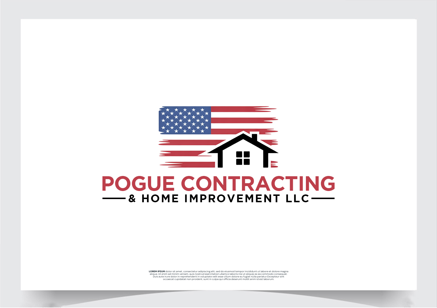 Logo Design by Joseph Robert art for Pogue Contracting And Home Improvement LLC | Design #35470356