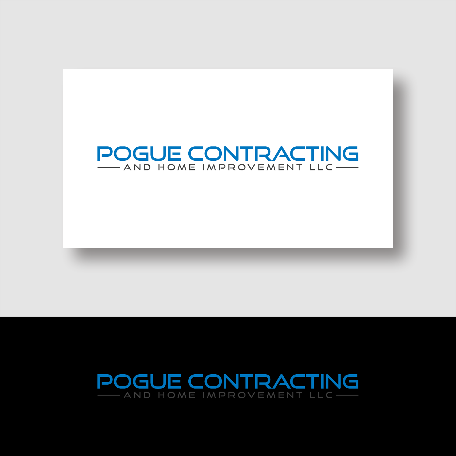 Logo-Design von ganesaputu für Pogue Contracting And Home Improvement LLC | Design #35472982