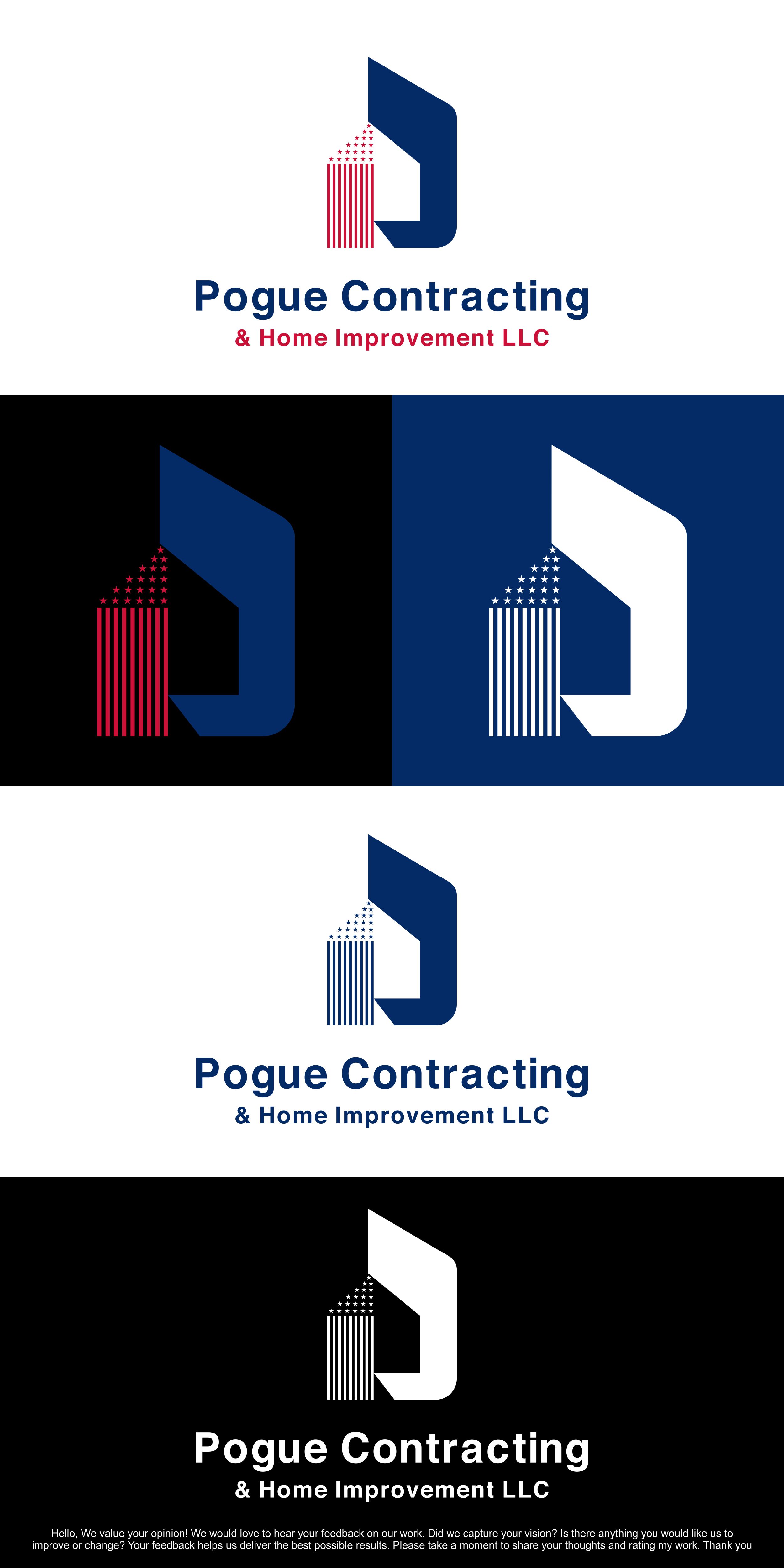 Logo Design by SR Graphics G for Pogue Contracting And Home Improvement LLC | Design #35495317