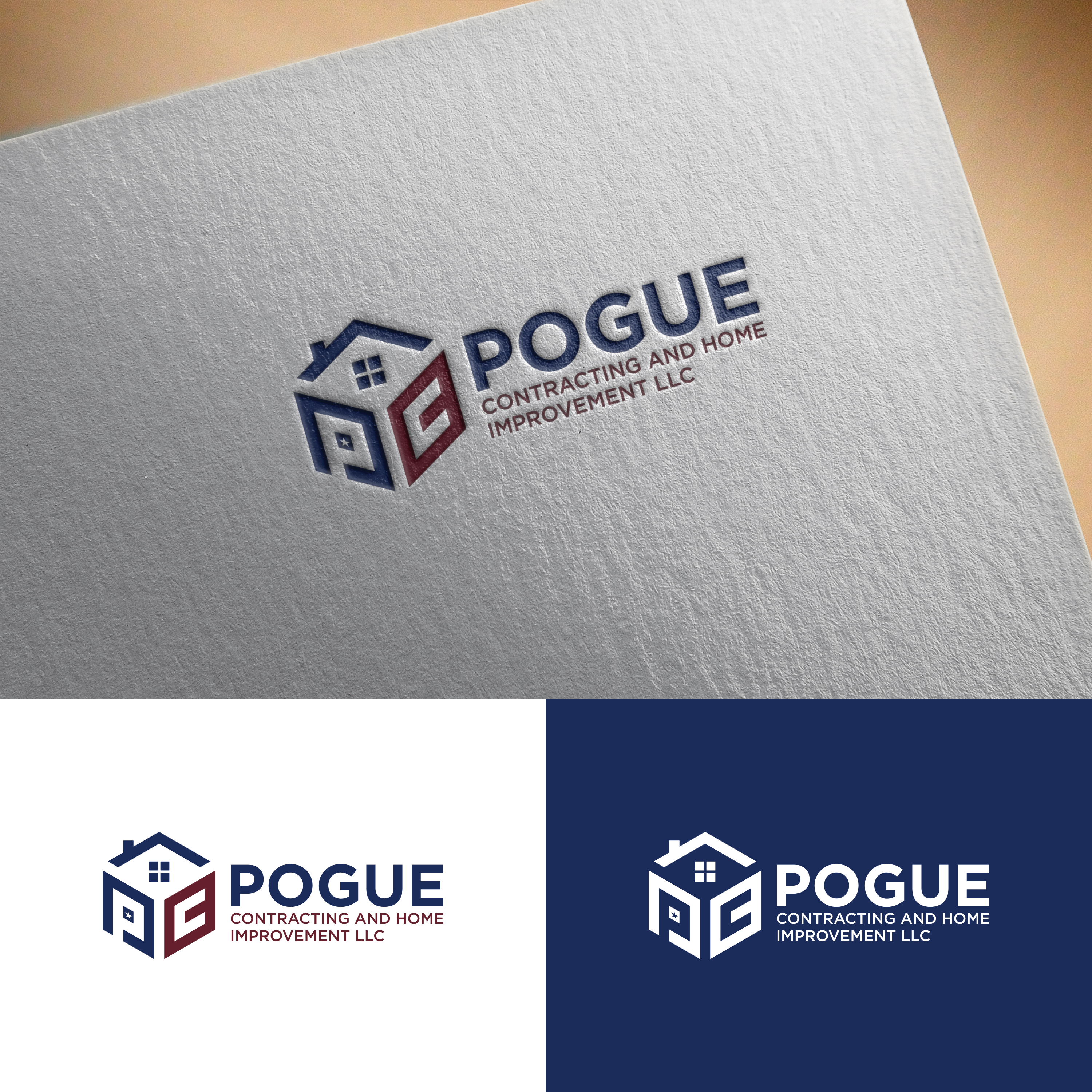 Logo-Design von Mentality_Std für Pogue Contracting And Home Improvement LLC | Design #35475341