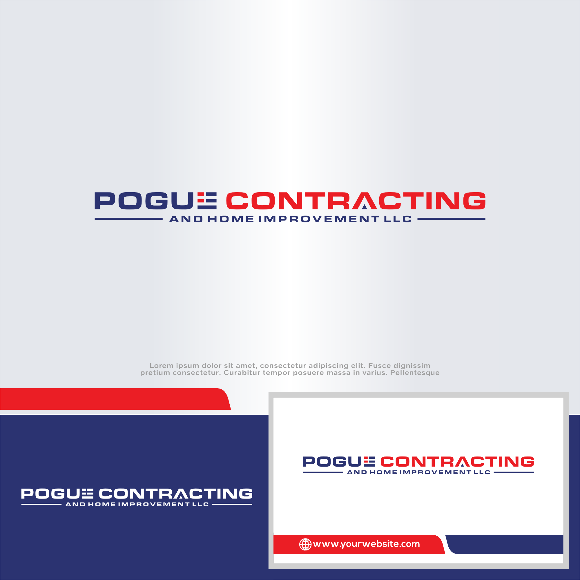 Logo Design by win it for Pogue Contracting And Home Improvement LLC | Design #35470436