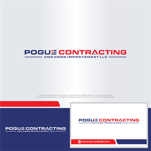 Logo Design by win it for Pogue Contracting And Home Improvement LLC | Design: #35470436