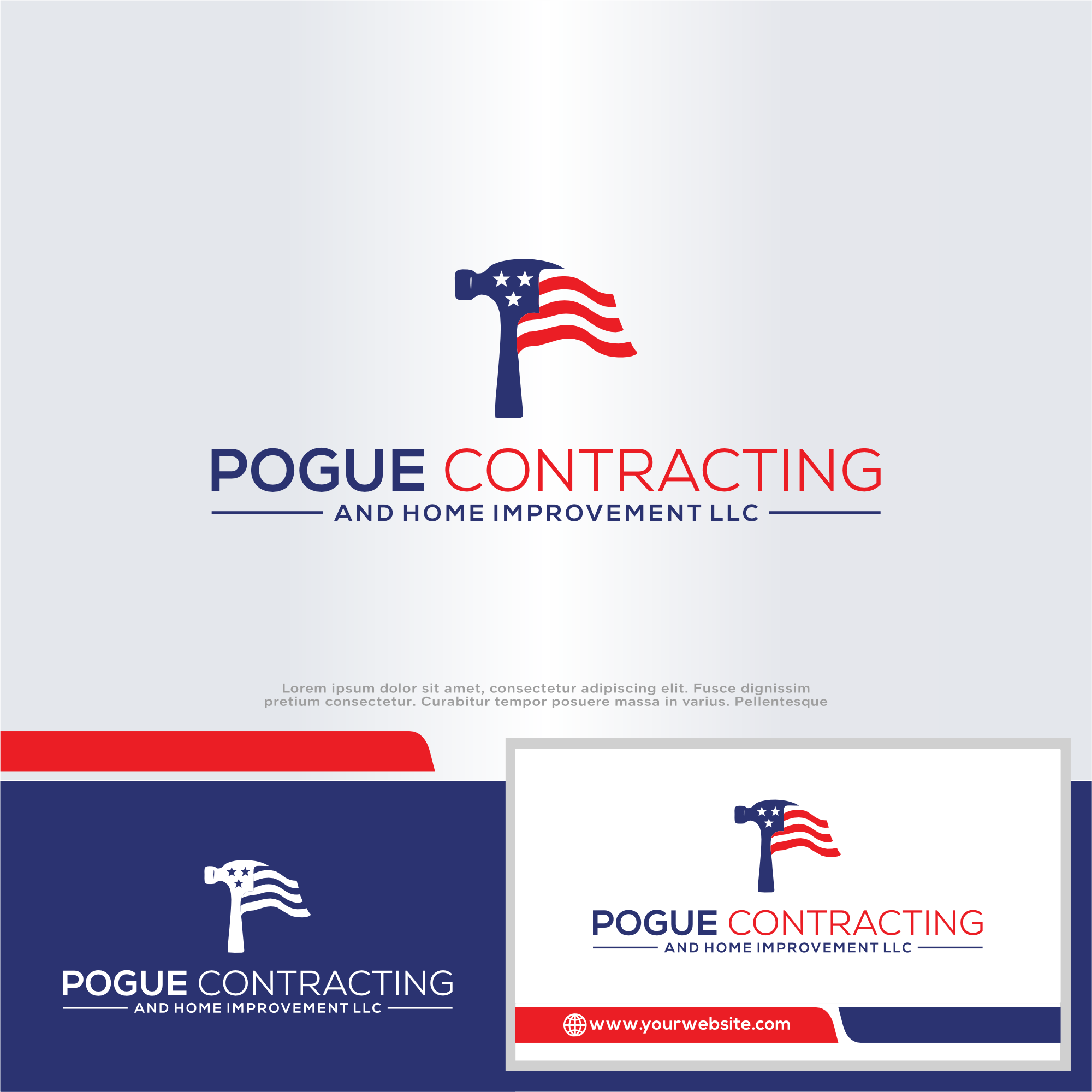 Logo-Design von win it für Pogue Contracting And Home Improvement LLC | Design #35470437