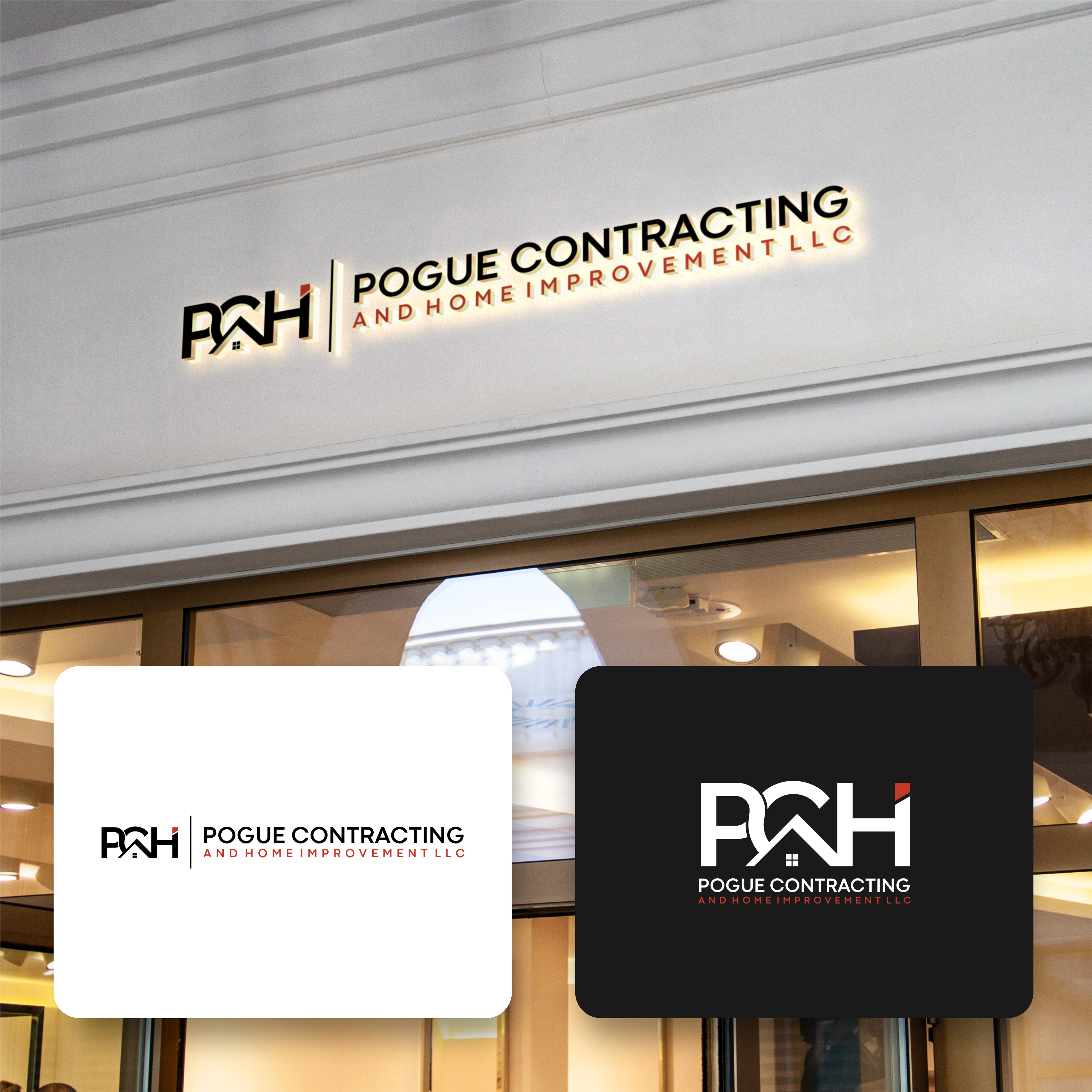 Logo-Design von ArtAND_Studio für Pogue Contracting And Home Improvement LLC | Design #35471283
