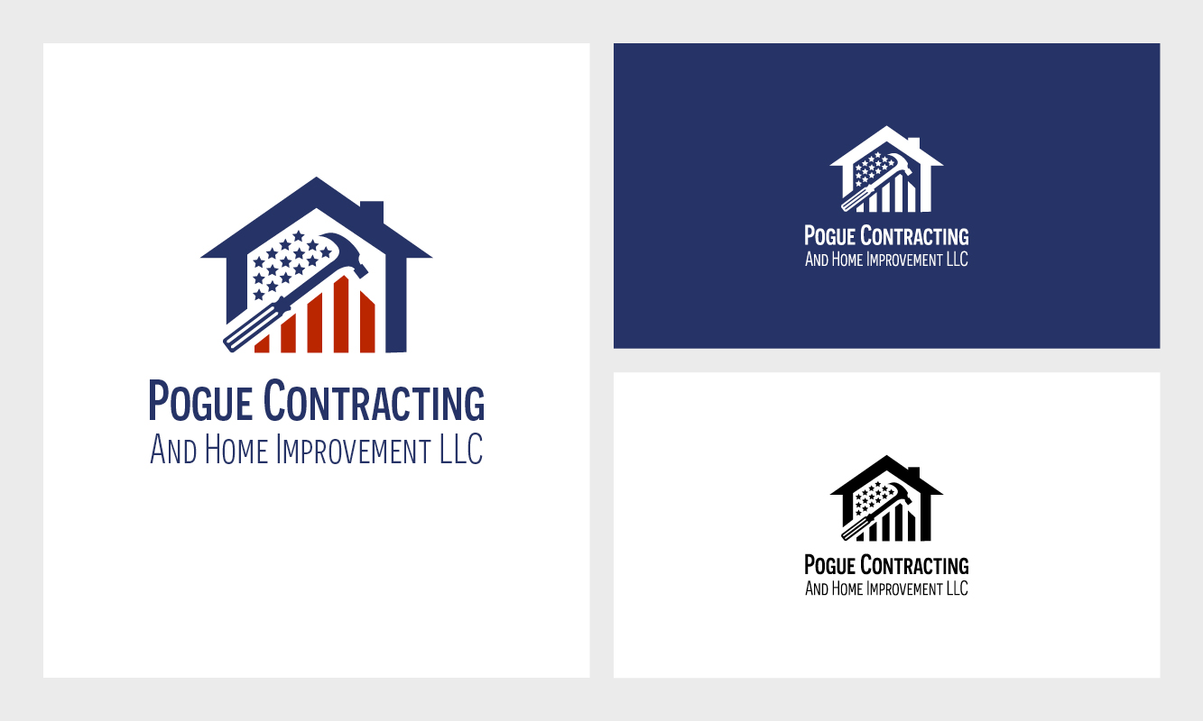 Logo-Design von Des!gn für Pogue Contracting And Home Improvement LLC | Design #35500253