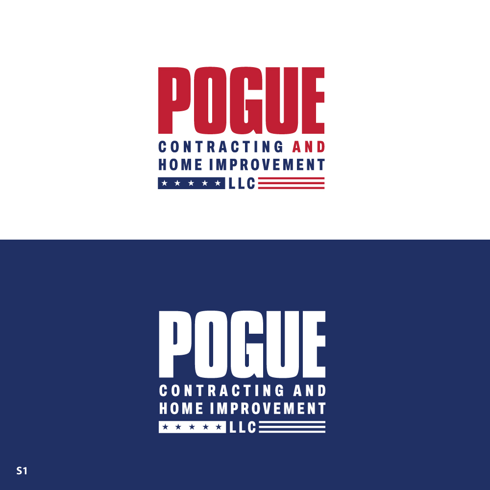 Logo Design by Sujit Banerjee for Pogue Contracting And Home Improvement LLC | Design #35478565