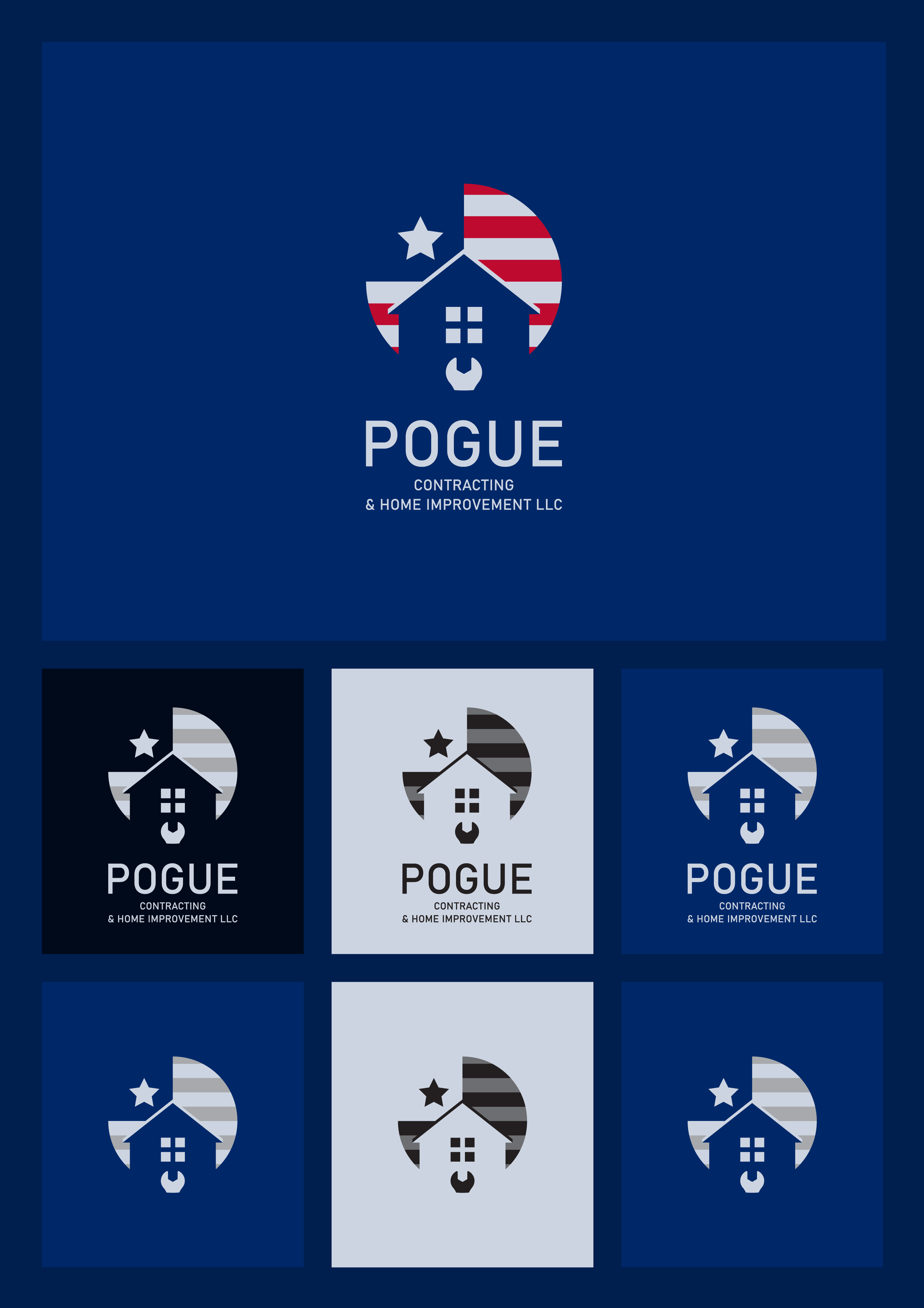Logo Design by Saju-RS for Pogue Contracting And Home Improvement LLC | Design #35501918
