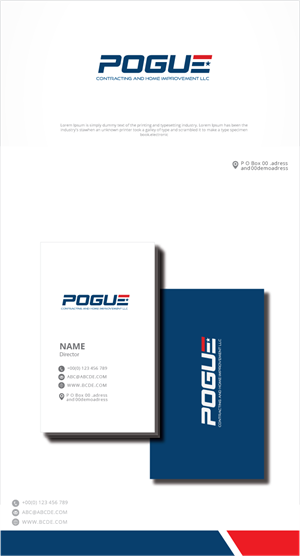 Logo Design by zebronicgraphic for Pogue Contracting And Home Improvement LLC | Design: #35472665