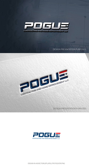 Logo Design by zebronicgraphic for Pogue Contracting And Home Improvement LLC | Design: #35472667