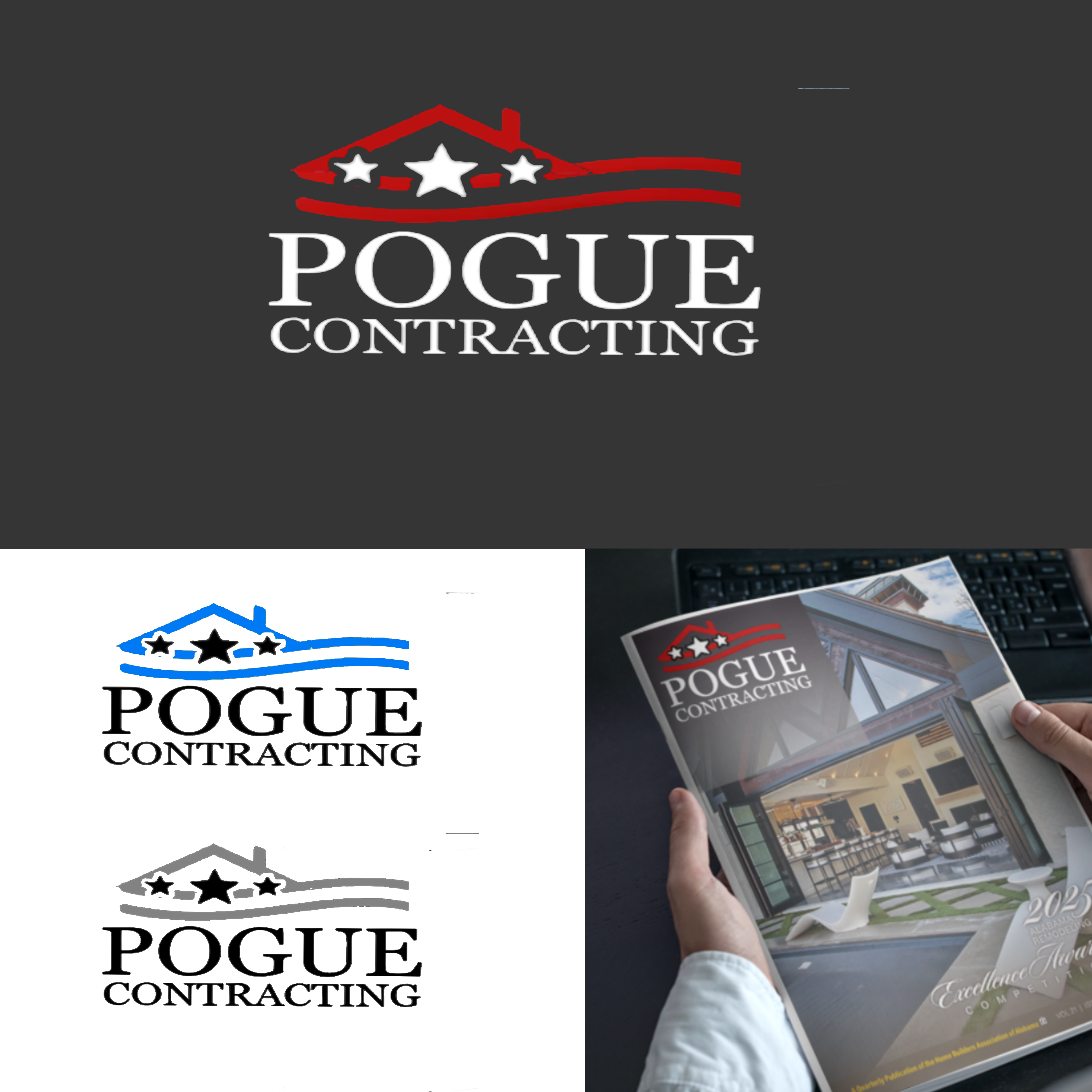 Logo Design by MCT DESIGNS for Pogue Contracting And Home Improvement LLC | Design #35498933