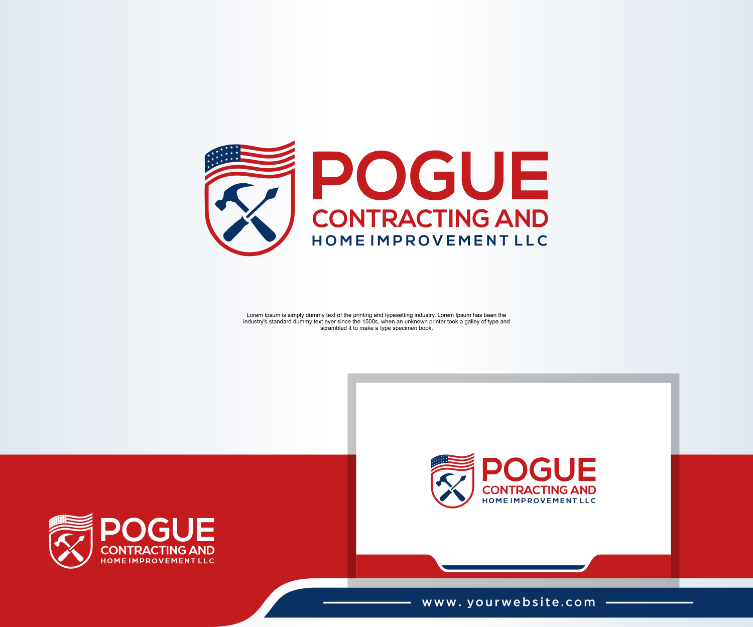 Logo-Design von dobleh_creative für Pogue Contracting And Home Improvement LLC | Design #35469816