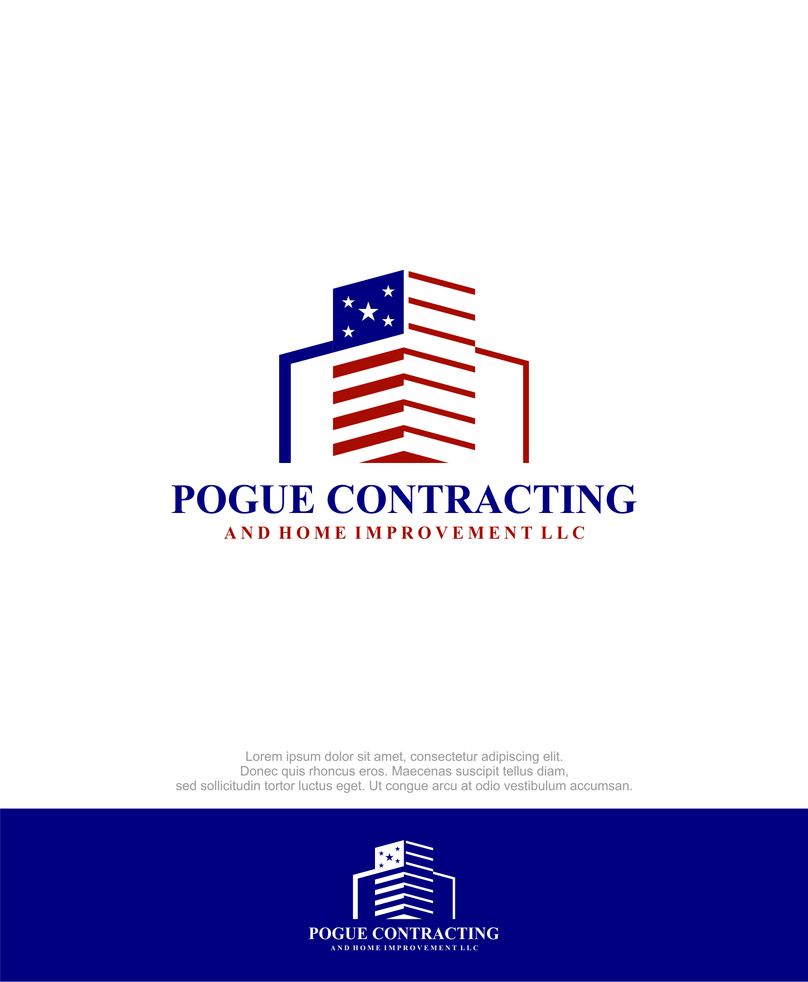 Logo Design by M.Syaiful Huda for Pogue Contracting And Home Improvement LLC | Design #35470079