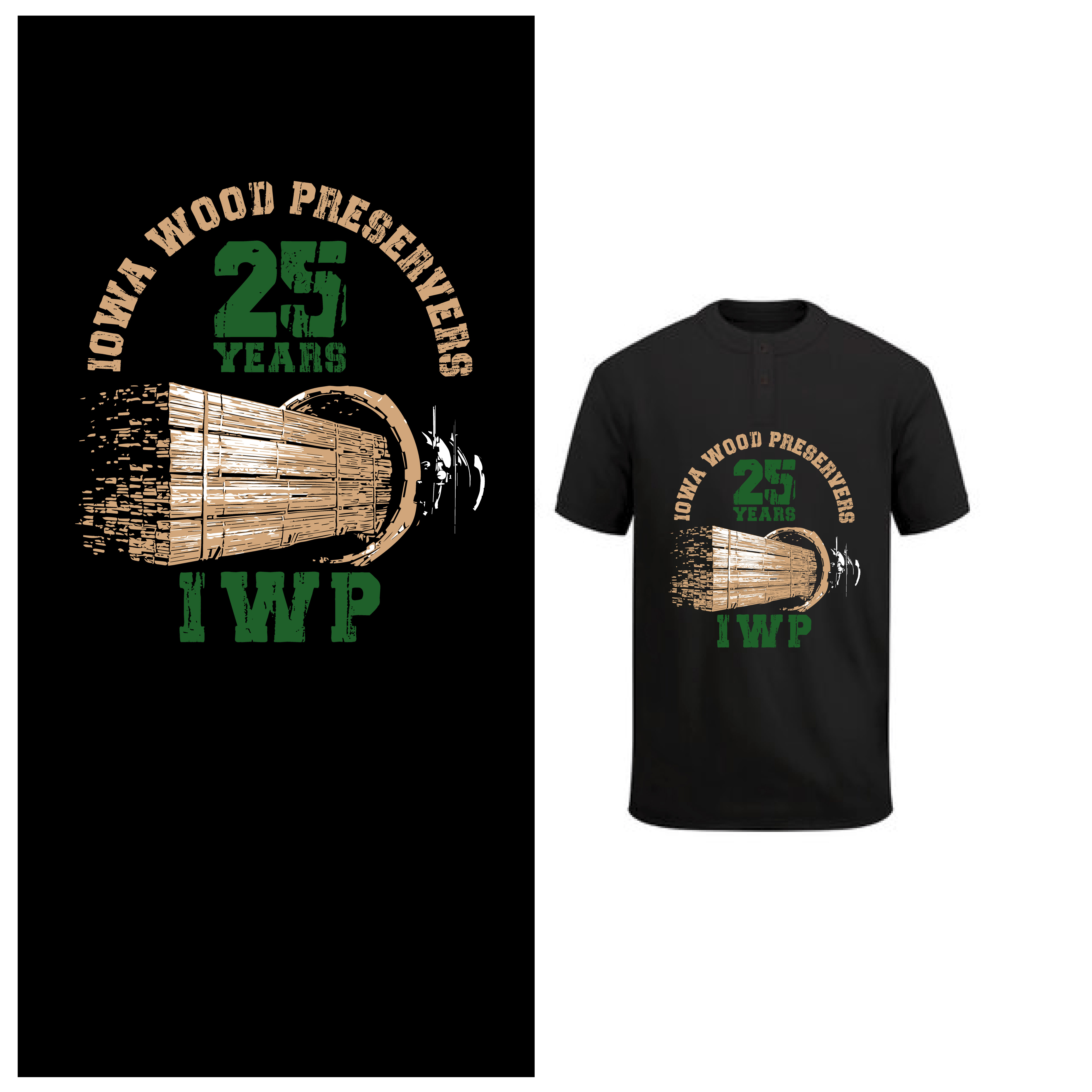 T-shirt Design by onze design for Iowa Wood Preservers | Design #35477768