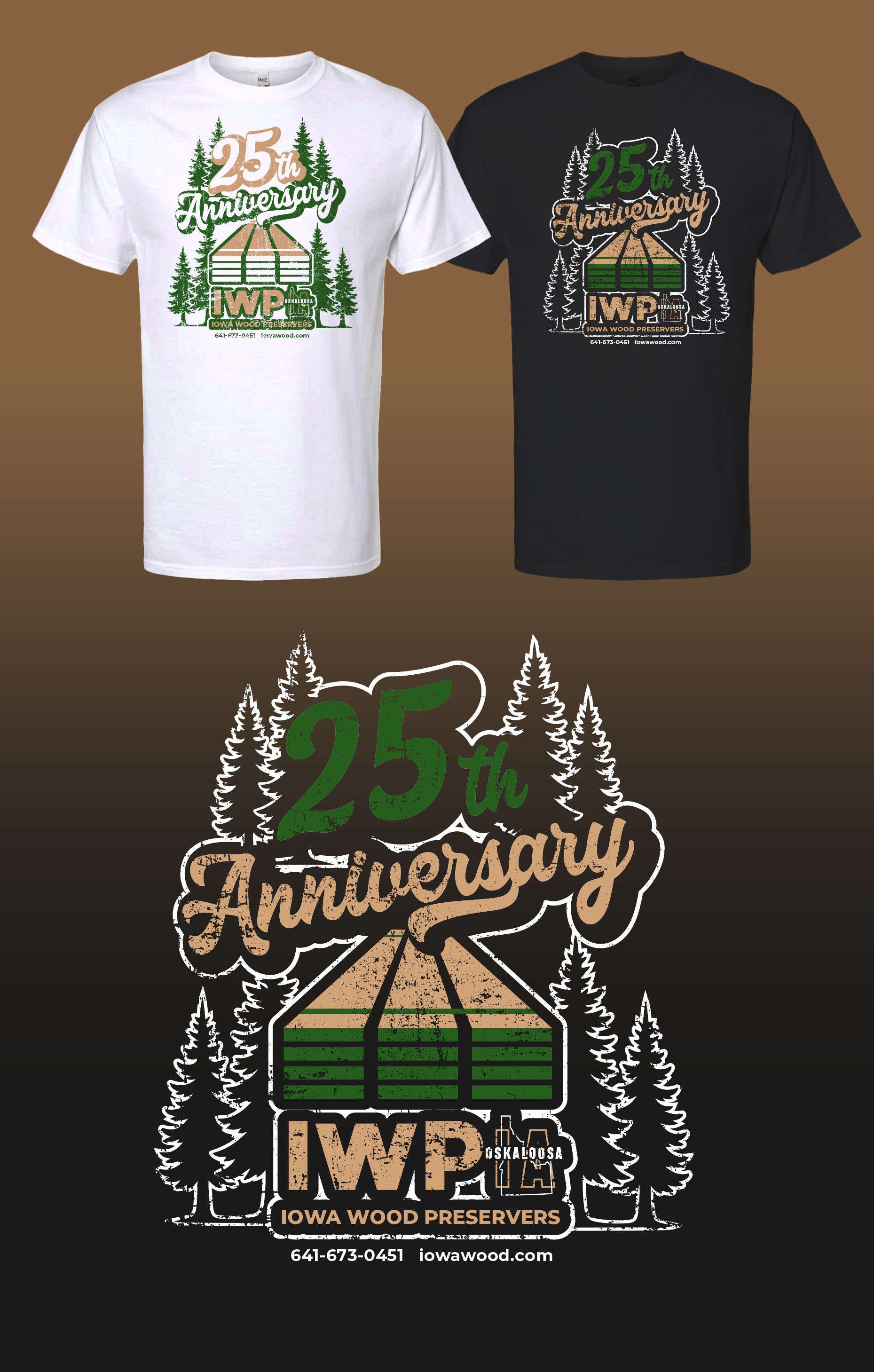 T-shirt Design by KickArt for Iowa Wood Preservers | Design #35476724