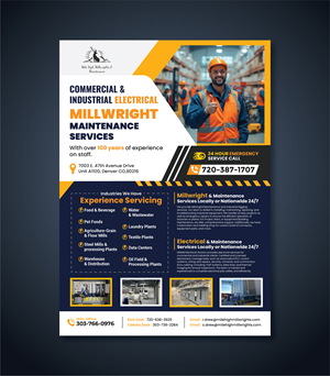 Flyer Design by artbitin for Mile High Millwrights and Maintenance | Design: #35478264
