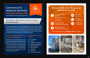 Flyer-Design von pb für Mile High Millwrights and Maintenance | Design: #35480752
