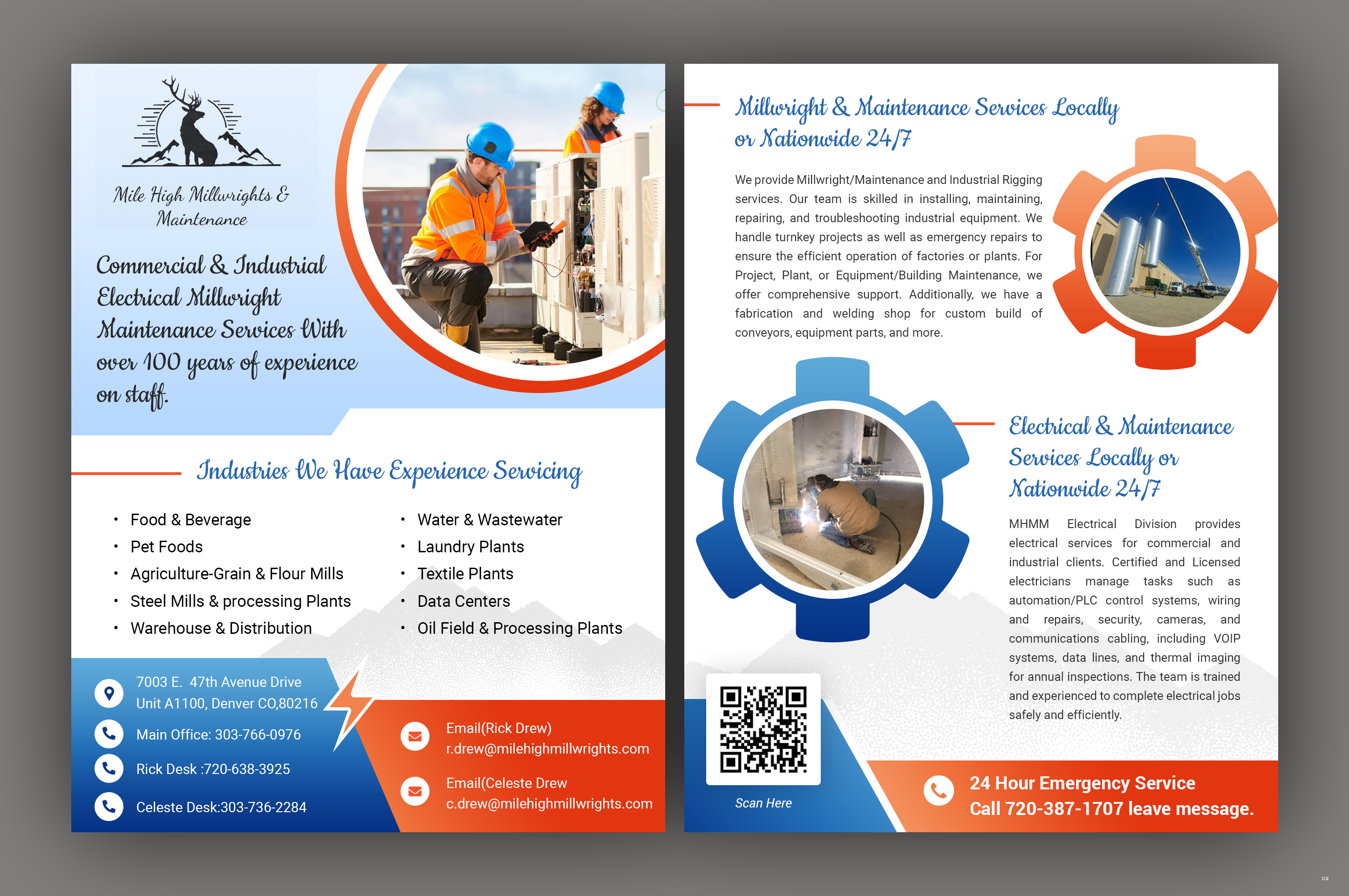 Diseño de Flyer por pb para Mile High Millwrights and Maintenance | Diseño #35480763