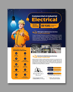 Flyer Design by debdesign for Mile High Millwrights and Maintenance | Design: #35479128