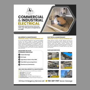Flyer Design by debdesign for Mile High Millwrights and Maintenance | Design: #35479530