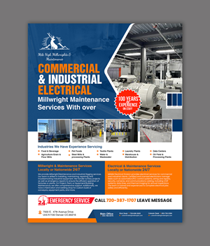 Flyer-Design von debdesign für Mile High Millwrights and Maintenance | Design: #35479654