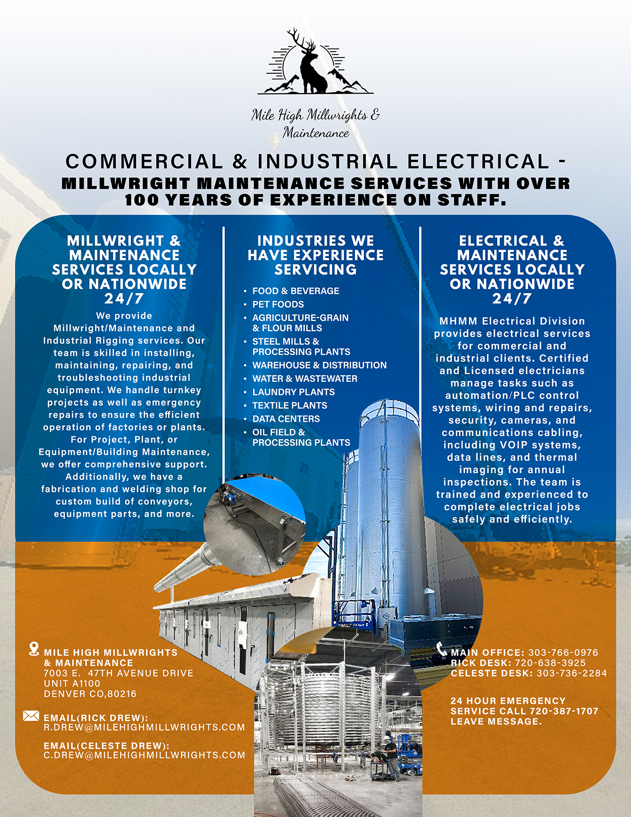 Flyer Design by janiceg for Mile High Millwrights and Maintenance | Design #35481257