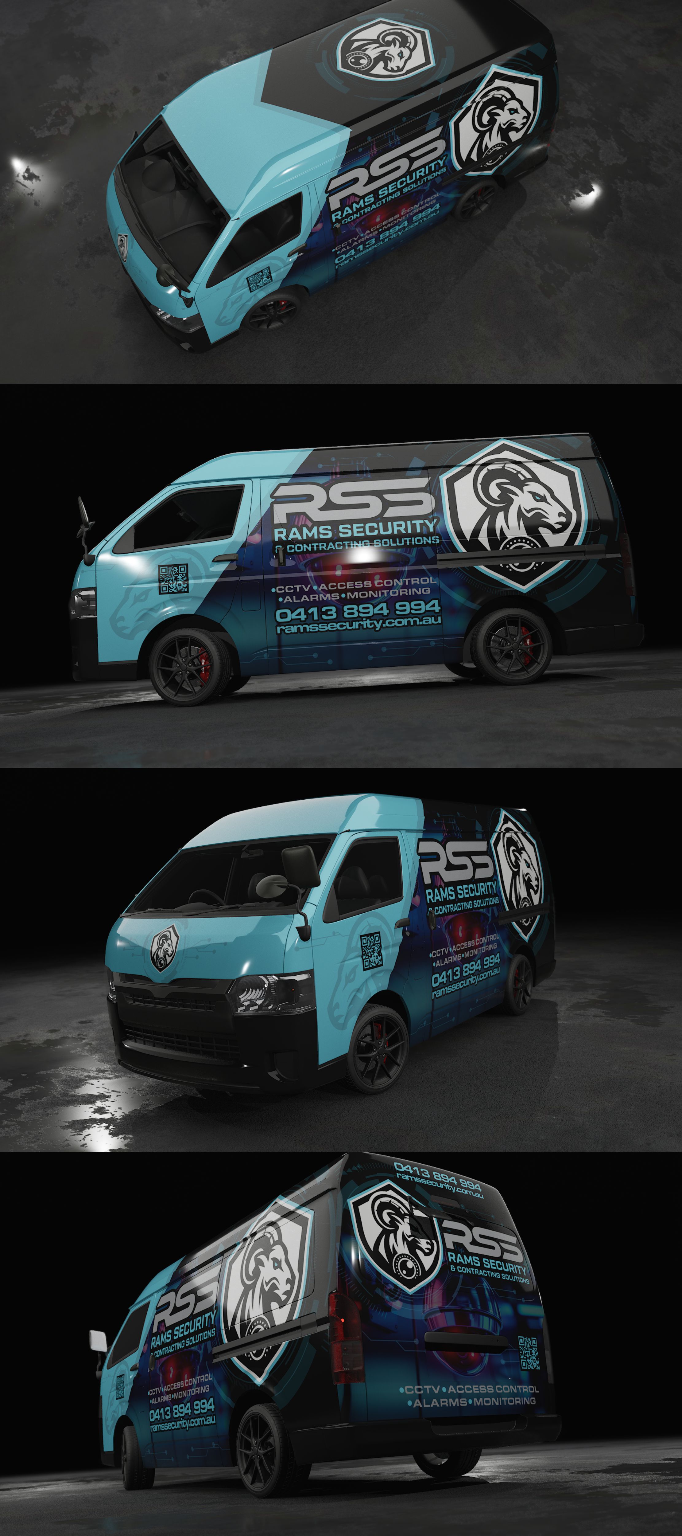 Diseño de Rotulación de Vehículo por VEDG para Rams Security Solutions | Diseño #35502516