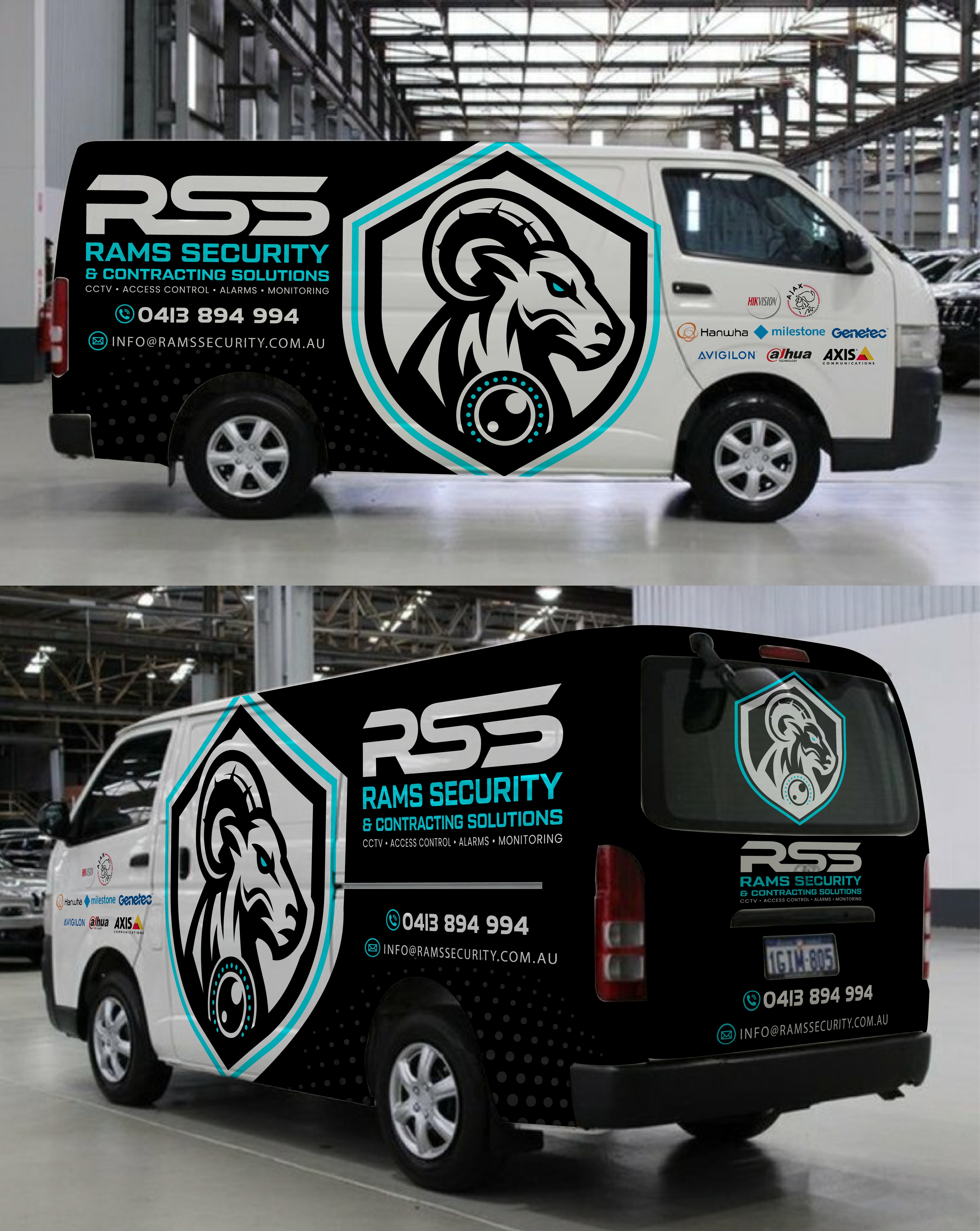 Car Wrap Design by Kira Graphics for Rams Security Solutions | Design #35496867