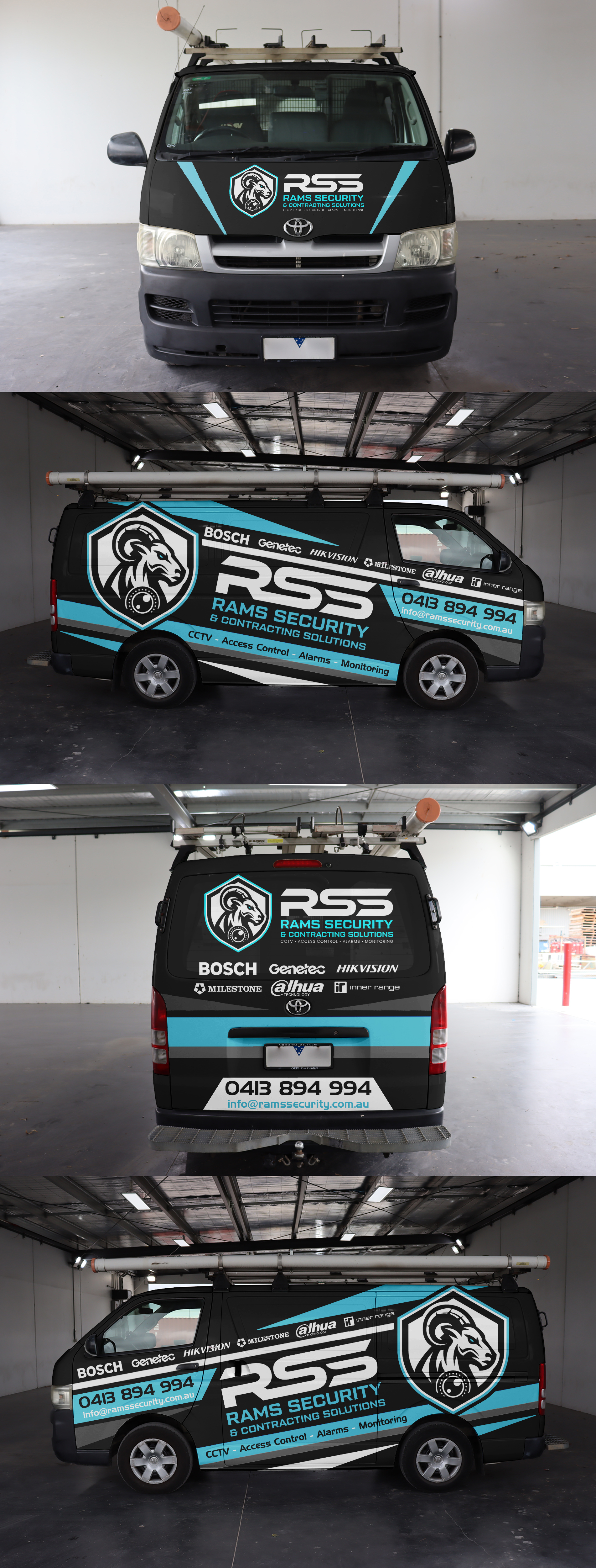 Diseño de Rotulación de Vehículo por ANGGI MAULANA PRAKOSO para Rams Security Solutions | Diseño #35488616