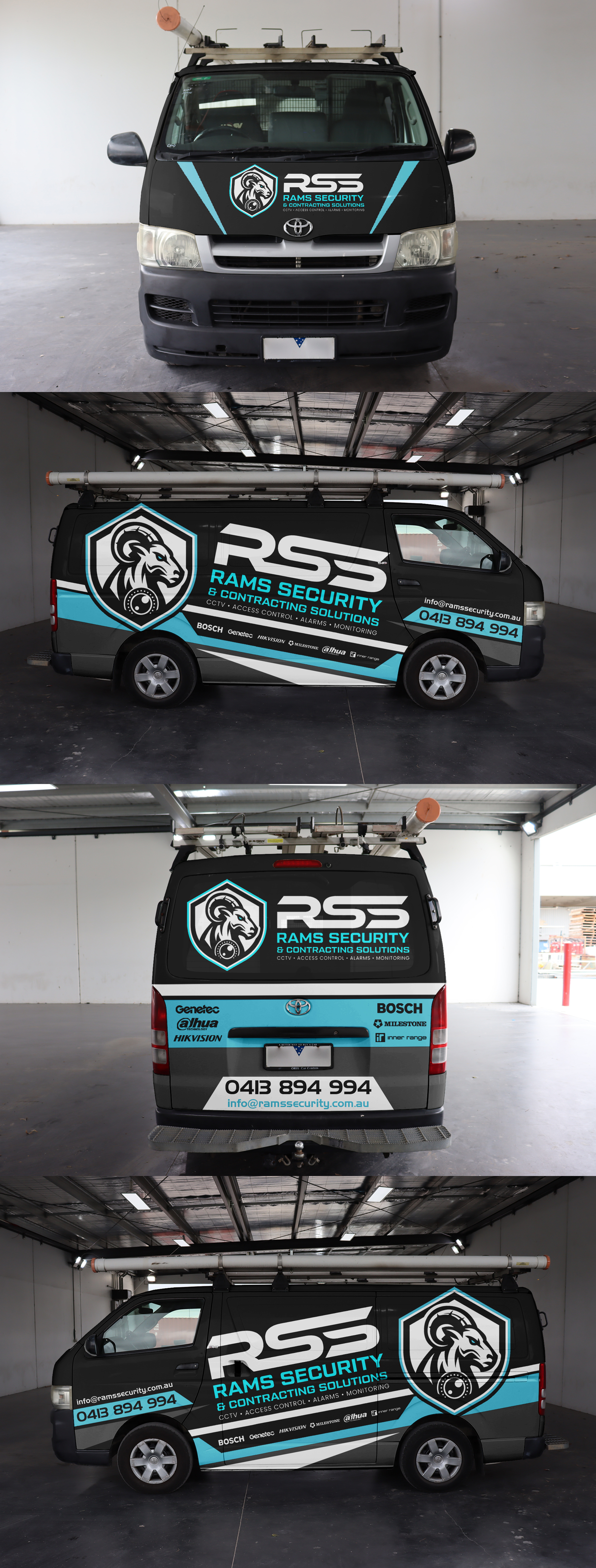 Diseño de Rotulación de Vehículo por ANGGI MAULANA PRAKOSO para Rams Security Solutions | Diseño #35488621