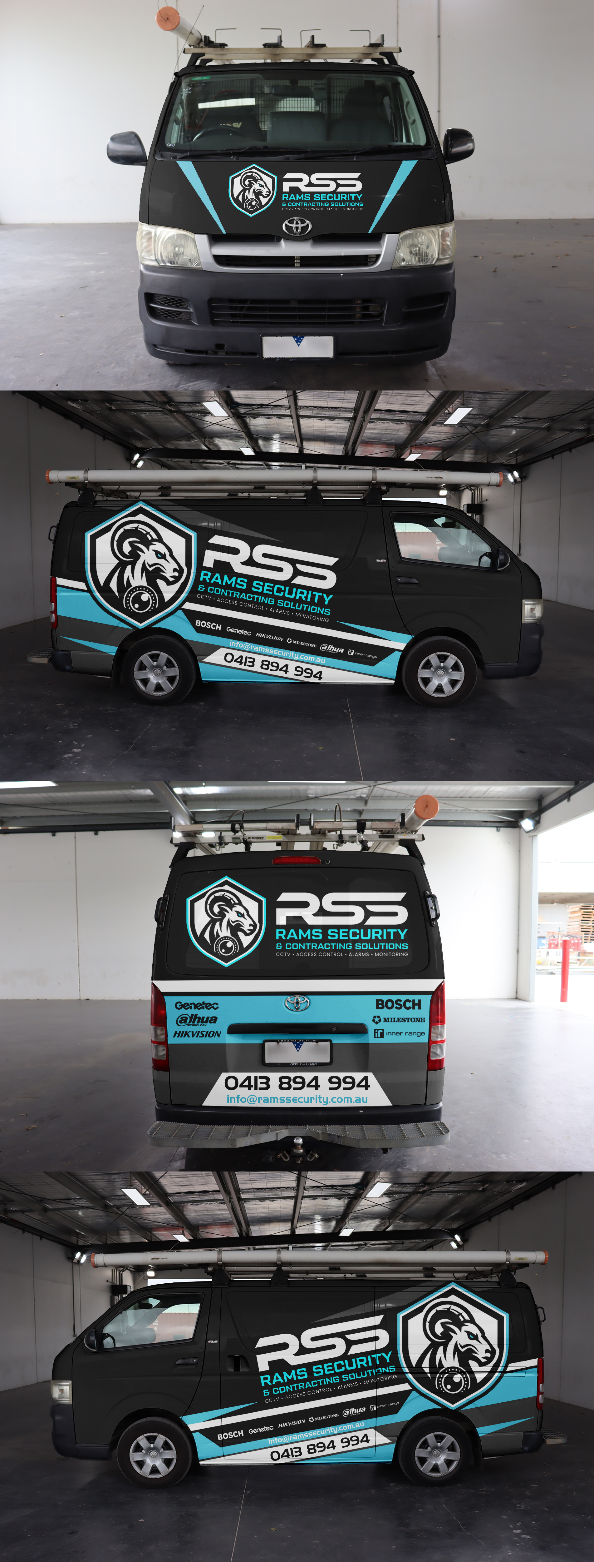 Diseño de Rotulación de Vehículo por ANGGI MAULANA PRAKOSO para Rams Security Solutions | Diseño #35495469