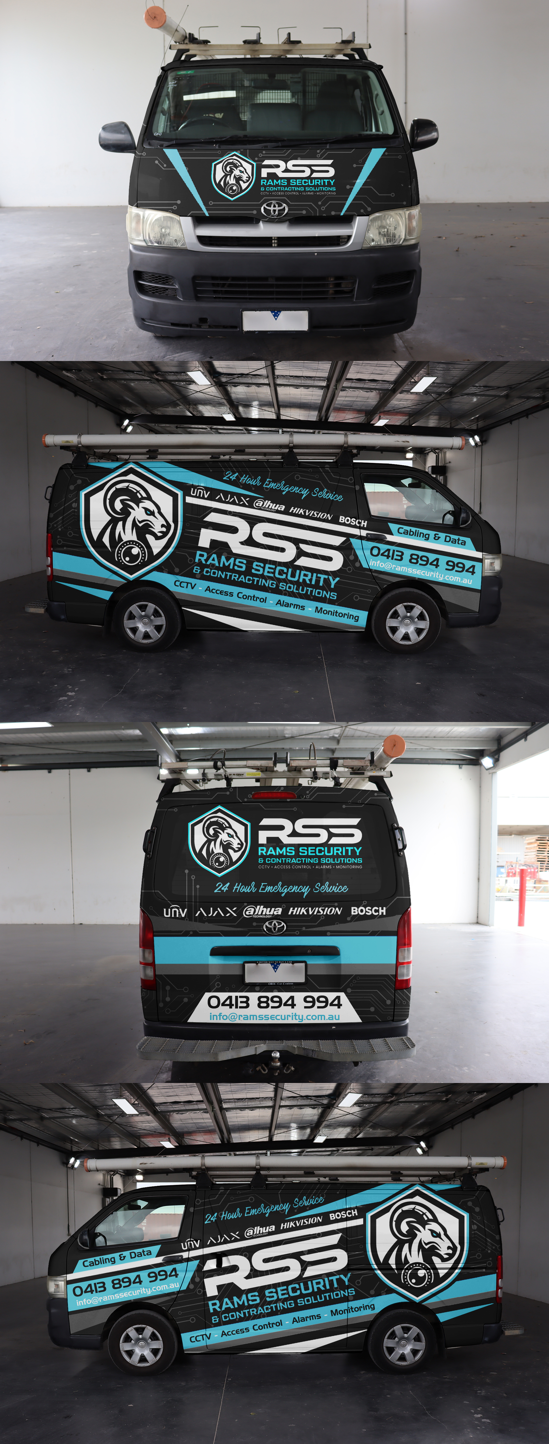 Diseño de Rotulación de Vehículo por ANGGI MAULANA PRAKOSO para Rams Security Solutions | Diseño #35509926